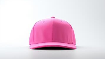 AI generated Photo of Pink Snapback isolated on white background. AI Generated