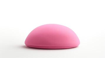 AI generated Photo of Pink Beret Hat isolated on white background. AI Generated