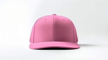 AI generated Photo of Pink Snapback isolated on white background. AI Generated