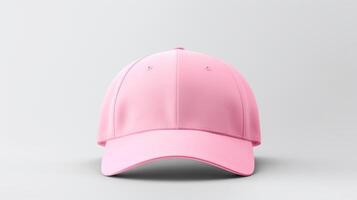 AI generated Photo of Pink Dad Cap isolated on white background. AI Generated