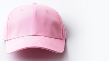 AI generated Photo of Pink Dad Cap isolated on white background. AI Generated