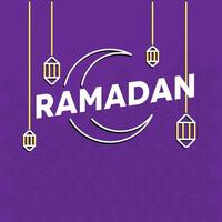 Ramadán antecedentes con lámpara vector eps 10