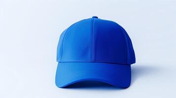 ai generado foto de real azul papá gorra aislado en blanco antecedentes. ai generado