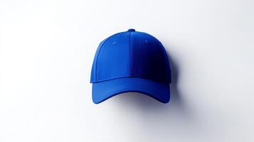 AI generated Photo of Royal Blue Dad Cap isolated on white background. AI Generated