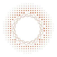 chain circle frame made of wire vector