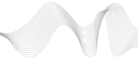 resumen vistoso ondulado brillante curvo líneas antecedentes para frecuencia sonido música y tecnología vector