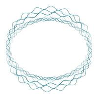 chain circle frame made of wire vector