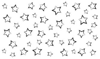 eamless pattern with stars on a white background vector