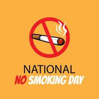 Vector illustration on the theme of No Smoking day