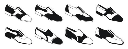 Low shoe model sketch, isolated vector