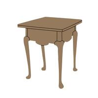 Image of a bedside table, side table for handkerchiefs, isolated vector