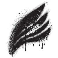 Spray Painted Graffiti wings Sprayed isolated with a white background. vector