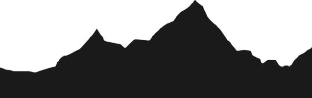 Mountain Range Silhouette vector