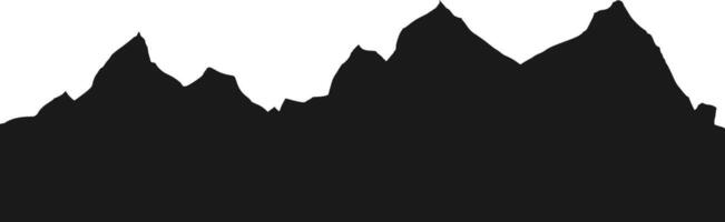 Mountain Range Silhouette vector
