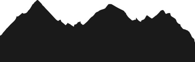 Mountain Range Silhouette vector