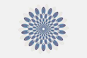 Mandala design for invitation card, background, decoration. Mandala with floral patterns. vector