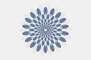 Mandala design for invitation card, background, decoration. Mandala with floral patterns. vector