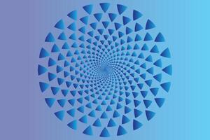 espiral flor utilizando el distorsionar y transformar efecto vector