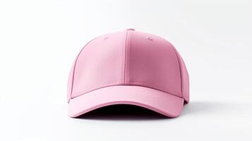 AI generated Photo of Pink Visor cap isolated on white background. AI Generated
