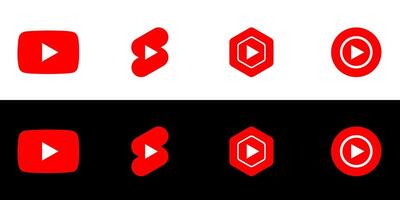 Youtube logo. Youtube es un compartir videos sitio web. Youtube icono eps 10 vector ilustración