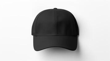 AI generated Photo of Black Dad Cap isolated on white background. AI Generated