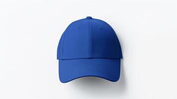 ai generado foto de real azul papá gorra aislado en blanco antecedentes. ai generado