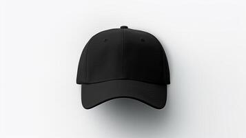 AI generated Photo of Black Dad Cap isolated on white background. AI Generated