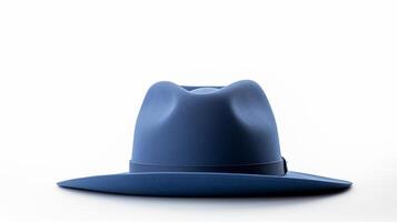 AI generated Photo of Blue Cowboy Hat isolated on white background. AI Generated
