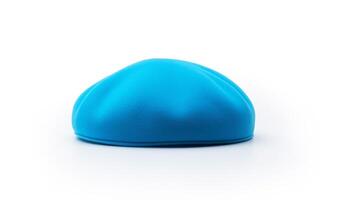 AI generated Photo of Blue Beret Hat isolated on white background. AI Generated