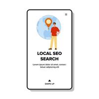 Tienda local seo buscar vector