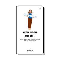 search web user intent vector