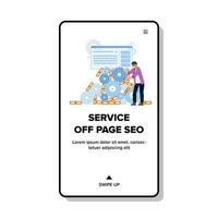 website service off page seo vector