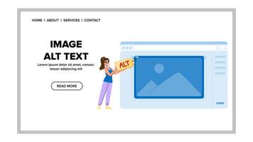 web image alt text vector