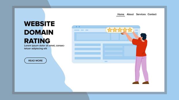 browser website domain rating vector