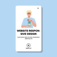 web website responsive design vector