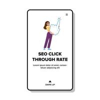 conversion seo click through rate vector