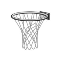 stadium basketball hoop cartoon vector illustration