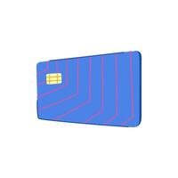 mockup credit card cartoon vector illustration