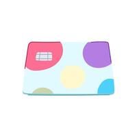 online credit card cartoon vector illustration