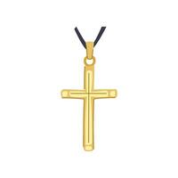 outline cross christian cartoon vector illustration