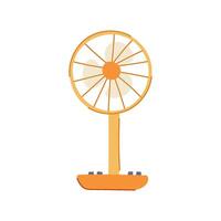 weather desk fan cartoon vector illustration