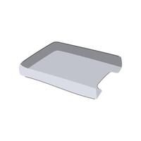 hand desk tray cartoon vector illustration