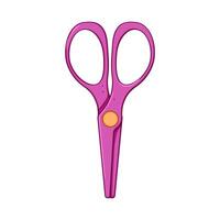 render kid scissors cartoon vector illustration