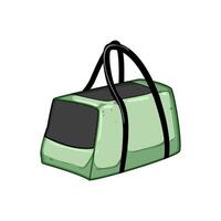 carry pet travel carrier cartoon vector illustration