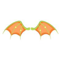 chinese wings dragon cartoon vector illustration