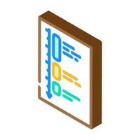 deep work time management isometric icon vector illustration