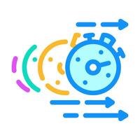 inertia time management color icon vector illustration
