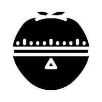 pomodoro technique time management glyph icon vector illustration