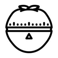 pomodoro technique time management line icon vector illustration