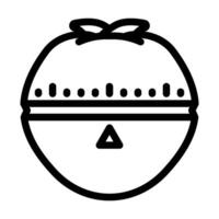 pomodoro technique time management line icon vector illustration